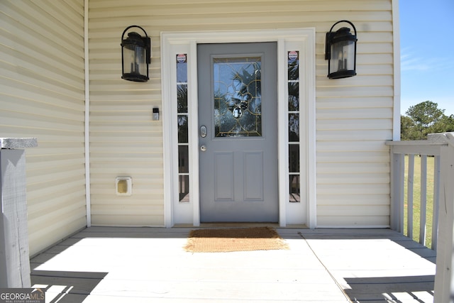 view of property entrance