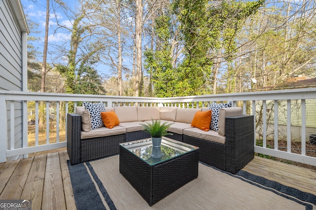 2535 Judson Ave, East Point, GA 30344 - deck featuring an outdoor hangout area
