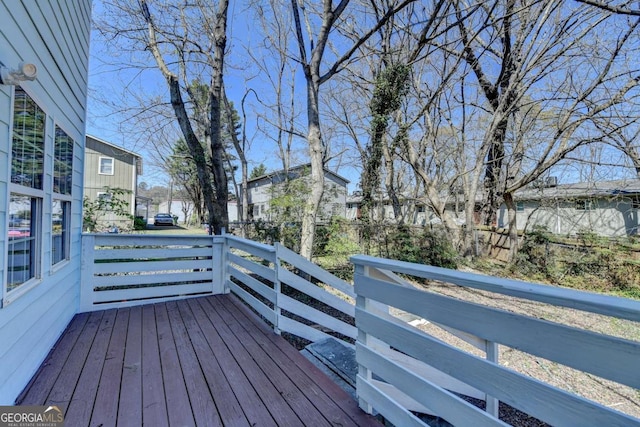 73 Atlanta Ave SW, Atlanta, GA 30315 - wooden deck with a residential view and fence