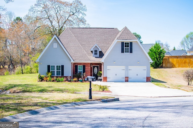 207 Meadow Lake Dr, Carrollton, GA 30116 - view of front of home with brick siding, concrete driveway, a garage, and a shingled roof