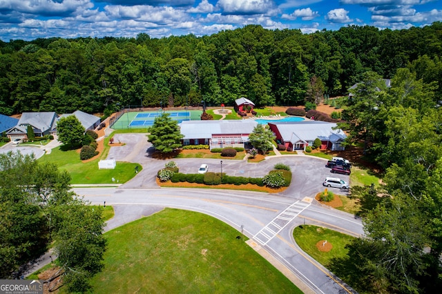 207 Meadow Lake Dr, Carrollton, GA 30116 - drone / aerial view of a heavily wooded area