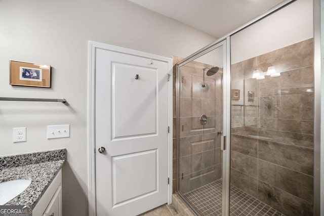 2910 Bishopstone Way, Cumming, GA 30040 - bathroom with a shower stall and vanity