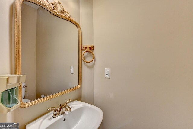 bathroom with a sink
