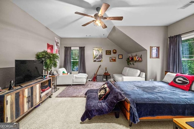 1521 Waterside Ct, Jefferson, GA 30549 - carpeted bedroom featuring ceiling fan