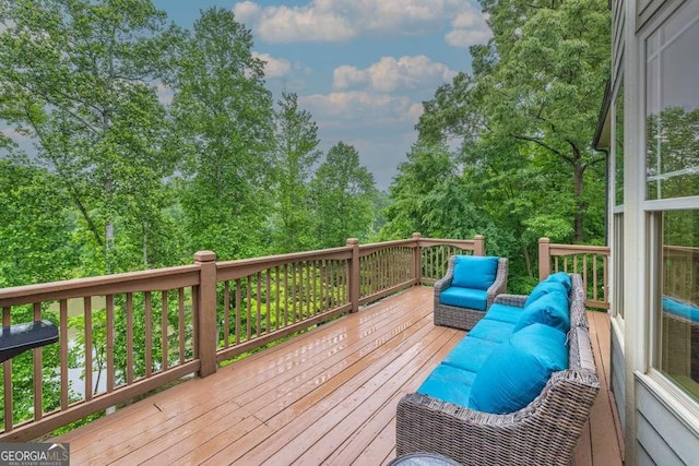 1521 Waterside Ct, Jefferson, GA 30549 - view of wooden terrace