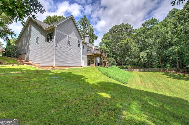 exterior space featuring a deck
