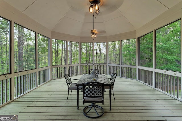 150 Inwood Ter, Roswell, GA 30075 - sunroom with ceiling fan and outdoor dining area