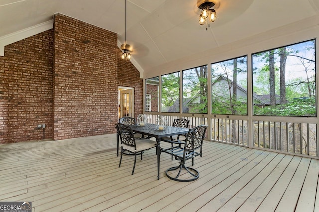 150 Inwood Ter, Roswell, GA 30075 - sunroom featuring outdoor dining space and a ceiling fan