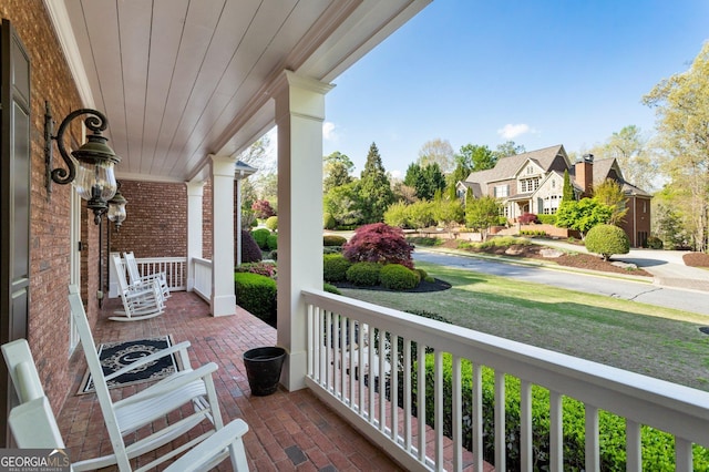 150 Inwood Ter, Roswell, GA 30075 - balcony with a porch and a residential view