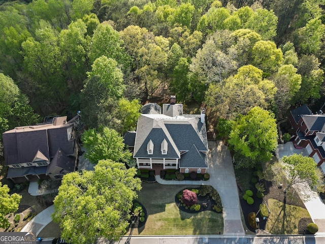 150 Inwood Ter, Roswell, GA 30075 - aerial view featuring a forest view