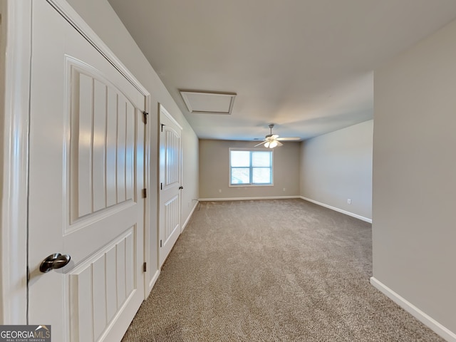 3713 Upland Dr, Mcdonough, GA 30253 - carpeted spare room featuring attic access and baseboards
