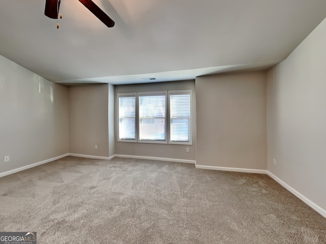 3713 Upland Dr, Mcdonough, GA 30253 - unfurnished room featuring a ceiling fan, carpet floors, baseboards, and visible vents