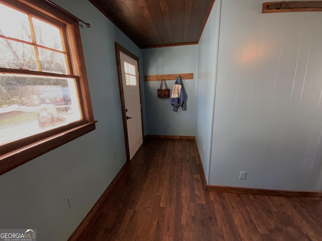 2790 Old Farmington Rd, Watkinsville, GA 30677 - hall featuring dark wood-type flooring and baseboards