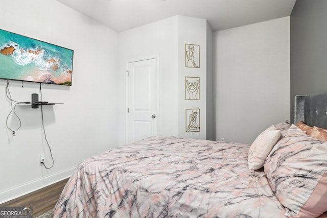 137 Park Chase Ln, Dallas, GA 30132 - bedroom featuring dark wood-style flooring and baseboards
