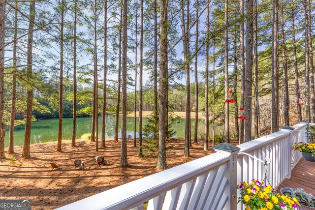 404 Golden Delicious Rd, Clarkesville, GA 30523 - exterior space with a water view