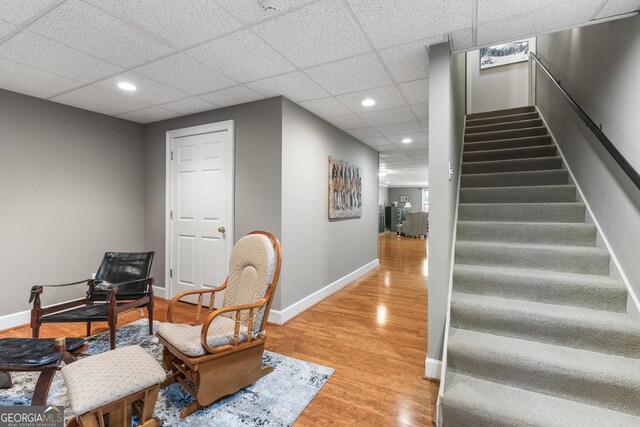 404 Golden Delicious Rd, Clarkesville, GA 30523 - interior space with baseboards, wood finished floors, and recessed lighting