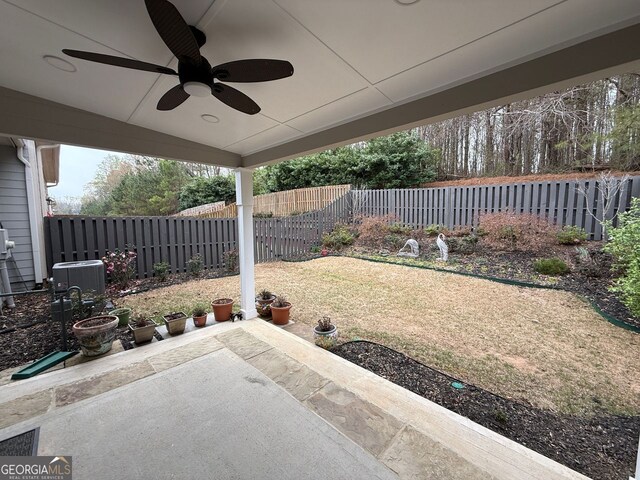 2460 Laurel Gate Ln, Cumming, GA 30040 - view of yard featuring a fenced backyard