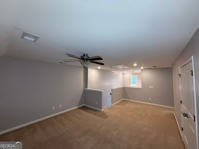 2460 Laurel Gate Ln, Cumming, GA 30040 - rear view of house featuring a lawn, a patio area, ceiling fan, and a fenced backyard