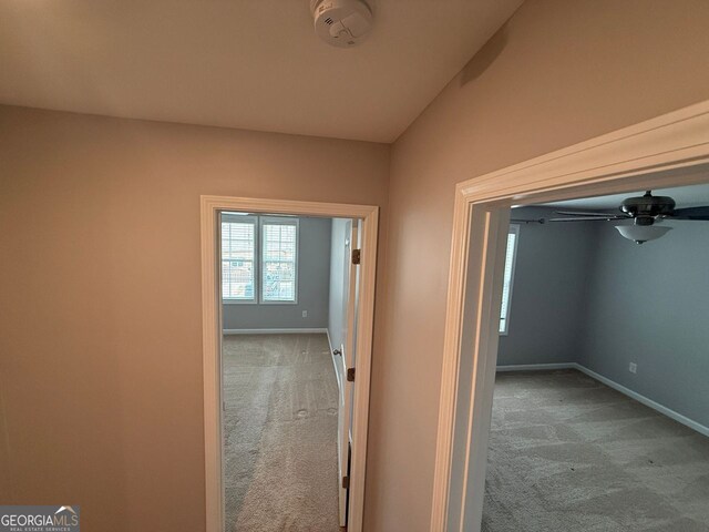 2460 Laurel Gate Ln, Cumming, GA 30040 - spare room featuring visible vents, ceiling fan, light colored carpet, and baseboards