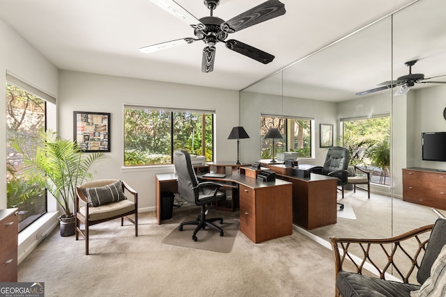 3772 Paces Ferry W SE, Atlanta, GA 30339 - office space with ceiling fan and light carpet