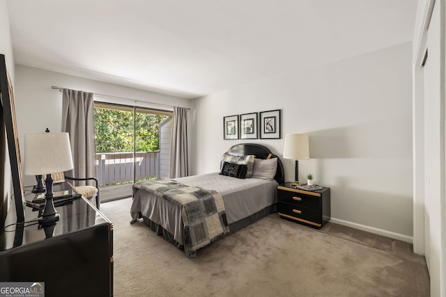3772 Paces Ferry W SE, Atlanta, GA 30339 - carpeted bedroom with access to outside and baseboards