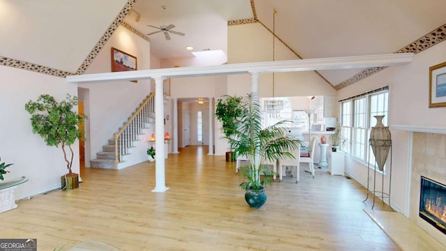 lobby featuring stairway