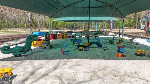 view of play area