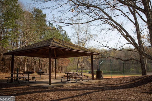 view of property's community featuring a gazebo