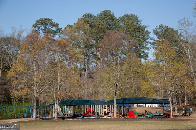 view of property's community with playground community