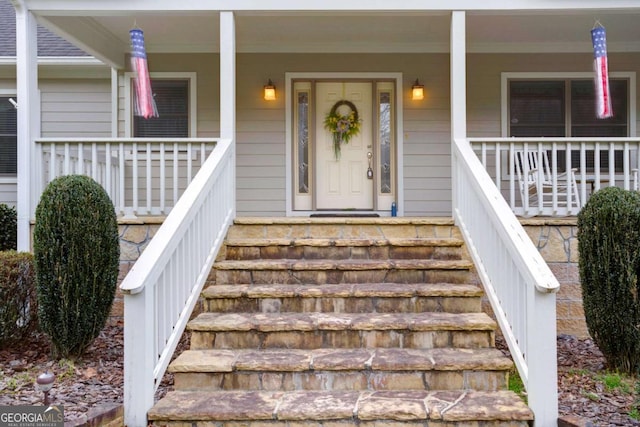 765 River Oaks Dr, Hayesville, NC 28904 - doorway to property featuring a porch