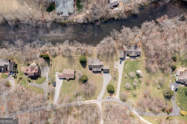 765 River Oaks Dr, Hayesville, NC 28904 - bird's eye view with a water view and a residential view