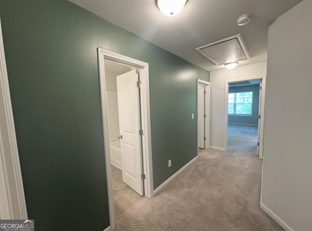 3132 Meadowstone Ln SW, Atlanta, GA 30331 - corridor with attic access and carpet flooring