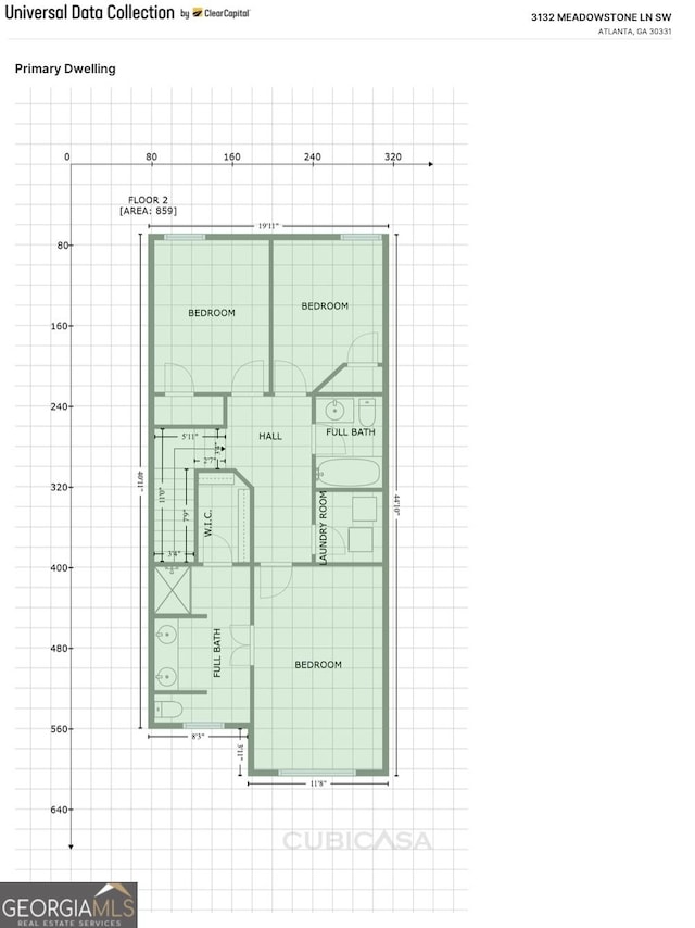 3132 Meadowstone Ln SW, Atlanta, GA 30331 - view of room layout