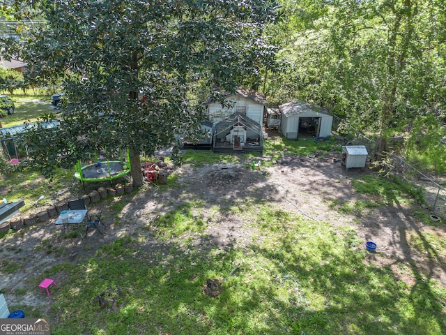 403 Spurgeon St, Waycross, GA 31501 - view of yard with an outbuilding and a shed