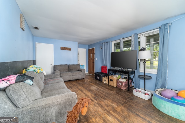 403 Spurgeon St, Waycross, GA 31501 - living room with visible vents and wood finished floors