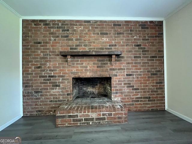411 Woodland Dr, Hinesville, GA 31313 - details with ornamental molding, baseboards, and wood finished floors