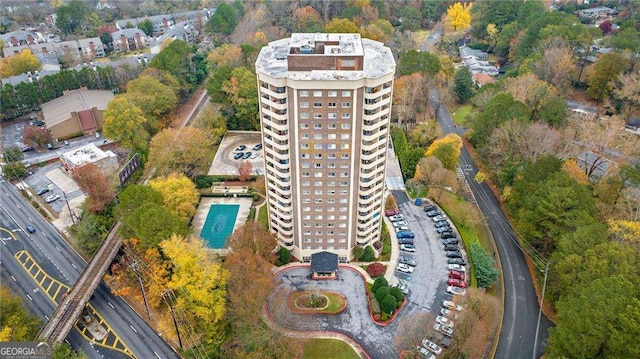 birds eye view of property
