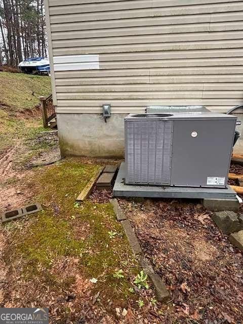 exterior details with cooling unit