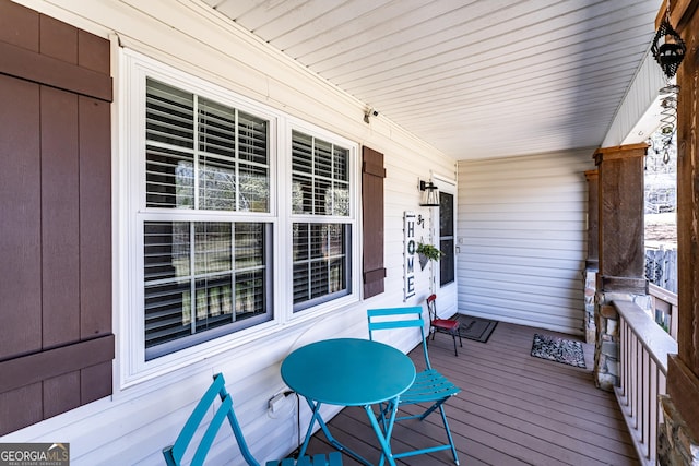 37 Covered Springs Dr NE, Rome, GA 30165 - wooden deck featuring covered porch