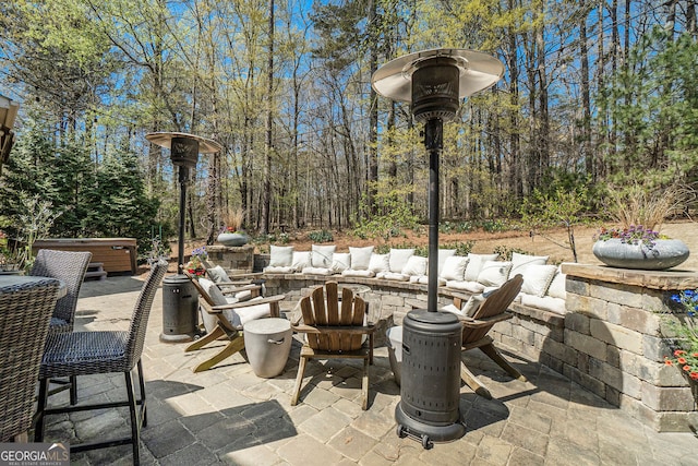 3227 Aviary Ct NW, Acworth, GA 30101 - view of patio with a hot tub
