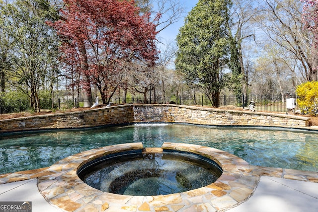 3847 Sweet Bottom Dr, Duluth, GA 30096 - view of pool featuring a pool with connected hot tub