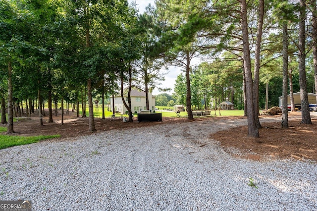 view of street with driveway