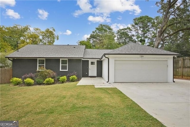 2041 Briarcliff Rd NE, Atlanta, GA 30329 - ranch-style house with a garage, concrete driveway, and roof with shingles