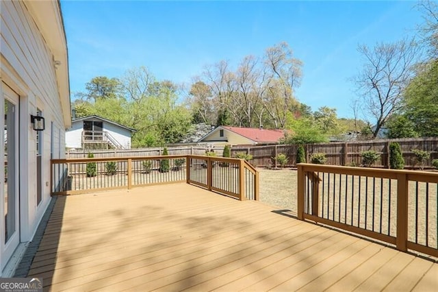 2041 Briarcliff Rd NE, Atlanta, GA 30329 - wooden deck featuring a fenced backyard