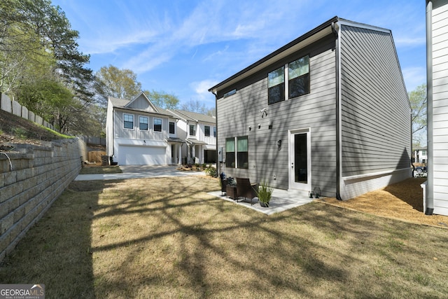 807 Stickley Oak Way, Woodstock, GA 30189 - back of house with a patio area, a lawn, and fence
