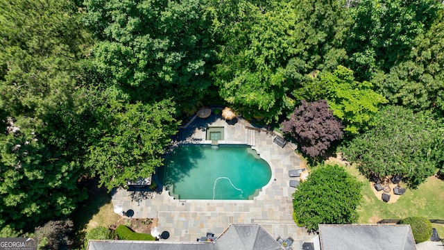 2005 Westbourne Way, Alpharetta, GA 30022 - bird's eye view of a pool