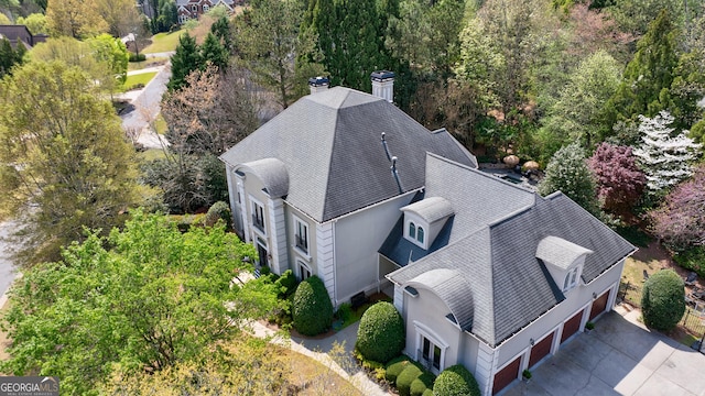 bird's eye view