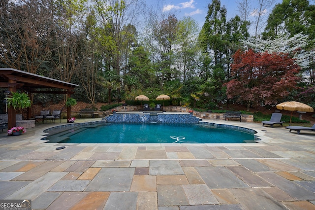 2005 Westbourne Way, Alpharetta, GA 30022 - swimming pool with a patio and a gazebo