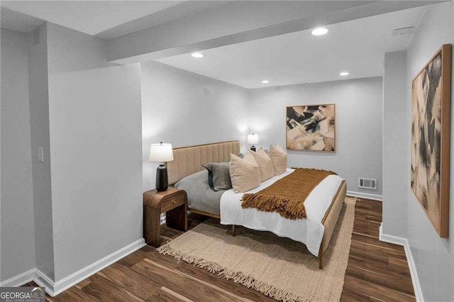 656 Channing Dr NW, Atlanta, GA 30318 - bedroom with wood finished floors and recessed lighting