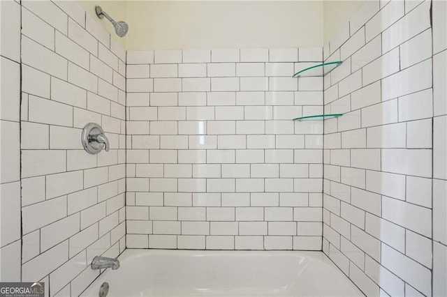 full bathroom with bathtub / shower combination